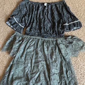 bundle of 2 off the shoulder tops!